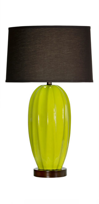 Supplement 7171 Coronet Lighting, Chartreuse Table Lamp